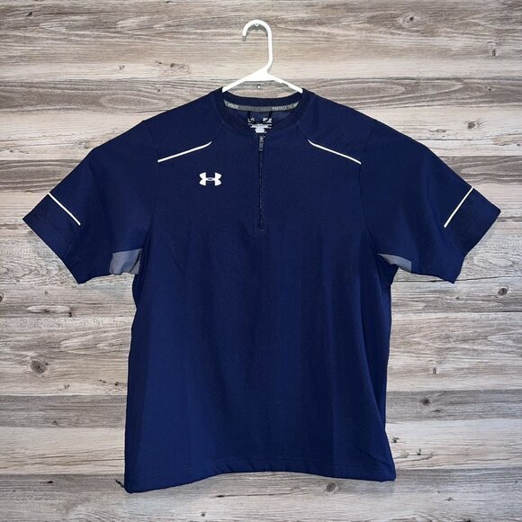 Under Armour Jacket Mens Small Short Sleeve Baseball LOT OF TWO Windbreaker - Picture 3 of 12